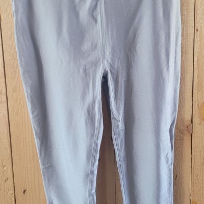 Good American Ankle Leggings Womens Sz (5) Silver/Shiny High Waist